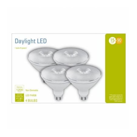 Current GE 4PK 15W PAR38 Bulb 93129356